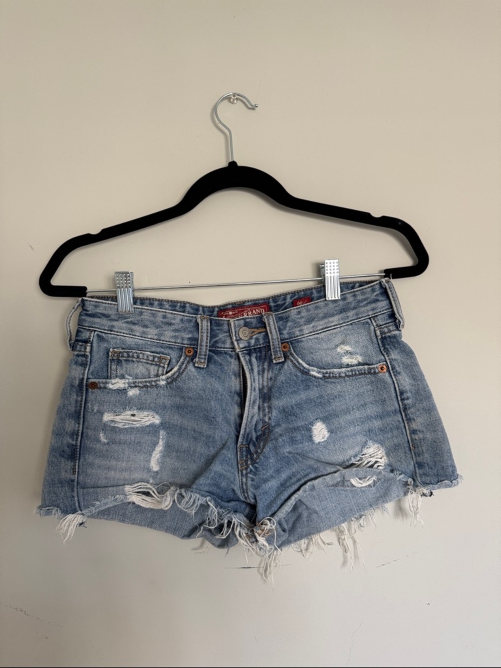 Lucky Brand Light Blue Distressed Denim Cutoff Shorts
